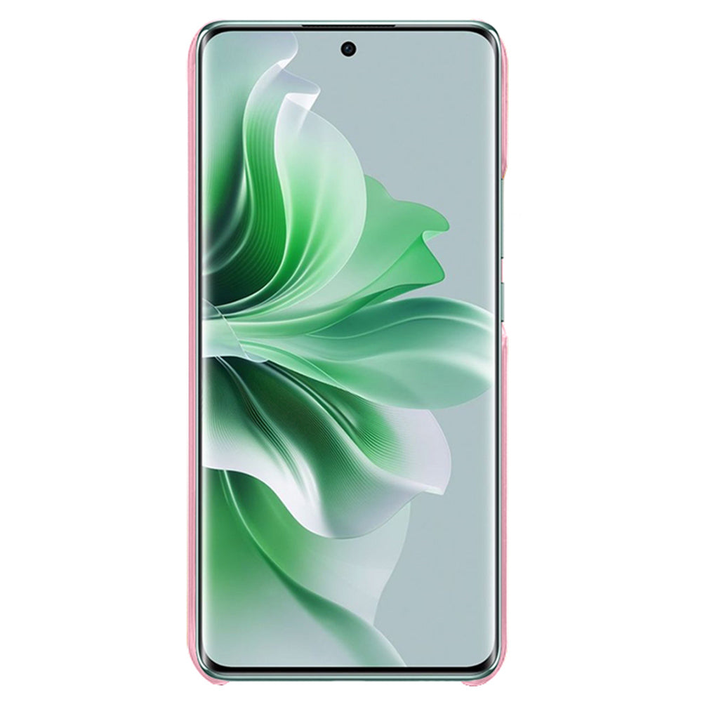 For Oppo Reno11 5G (Global) Shockproof Case Calf Texture Leather+PC Back Cover For Oppo Reno11 5G (Global) Shockproof Case Calf Texture Leather+PC Back Cover